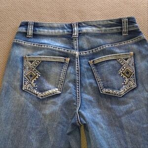 Premium Denim by Christopher & Banks Jeans Shorts knee length Size 4 - Embellish